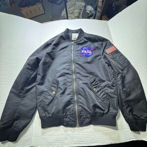 NASA Black Bomber Jacket H&M